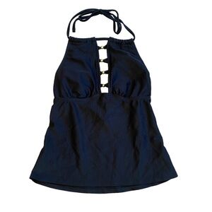 Black tankini Salt and Cove Small halter gold details Summer